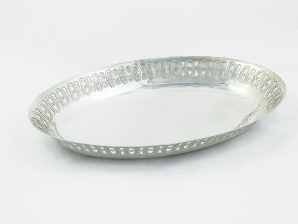 Centrotavola ovale in argento 925/1000