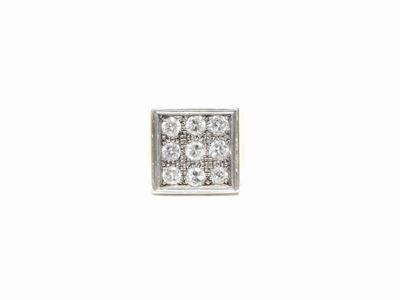 Anello a Fascia in Oro Bianco e Giallo con Diamanti