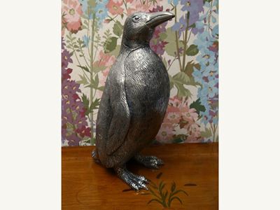 Grande Figura in Metallo Argentato, Gucci