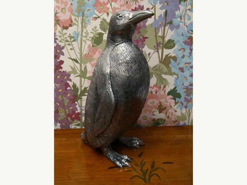 Grande Figura in Metallo Argentato, Gucci