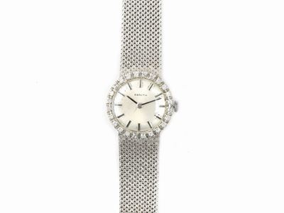Orologio da Polso per Donna Zenith in Oro Bianco e Diamanti