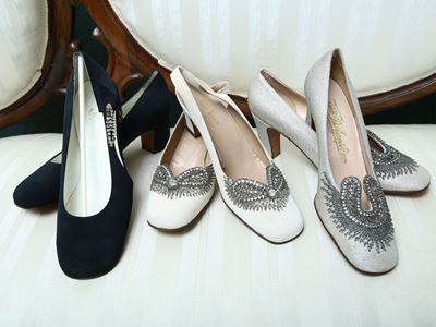 Lotto di Scarpe Vintage in Pelle e Tessuto