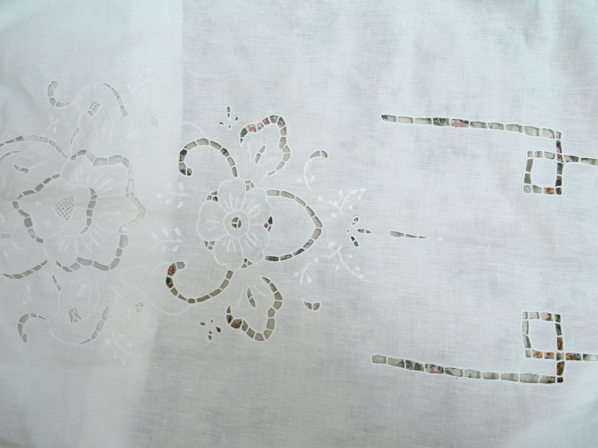 Coppia di Tende in Lino Bianco