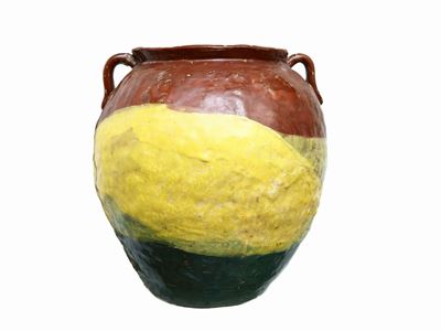Vaso Biansato in Ceramica Invetriata, 1958
