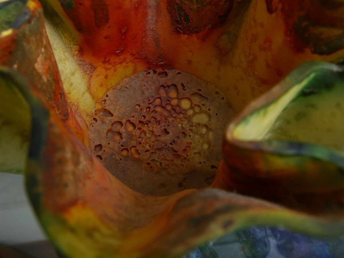 Marcello Fantoni - Vaso a Fazzoletto in Ceramica, 1956