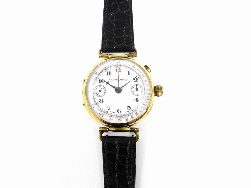 Cronografo Monopulsante Eberhard & Co in Oro Giallo