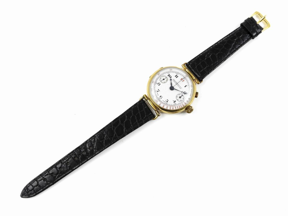 Cronografo Monopulsante Eberhard & Co in Oro Giallo