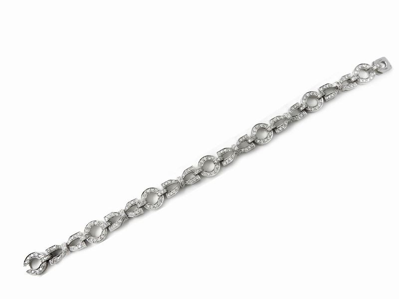 Bracciale in Oro Bianco con Diamanti