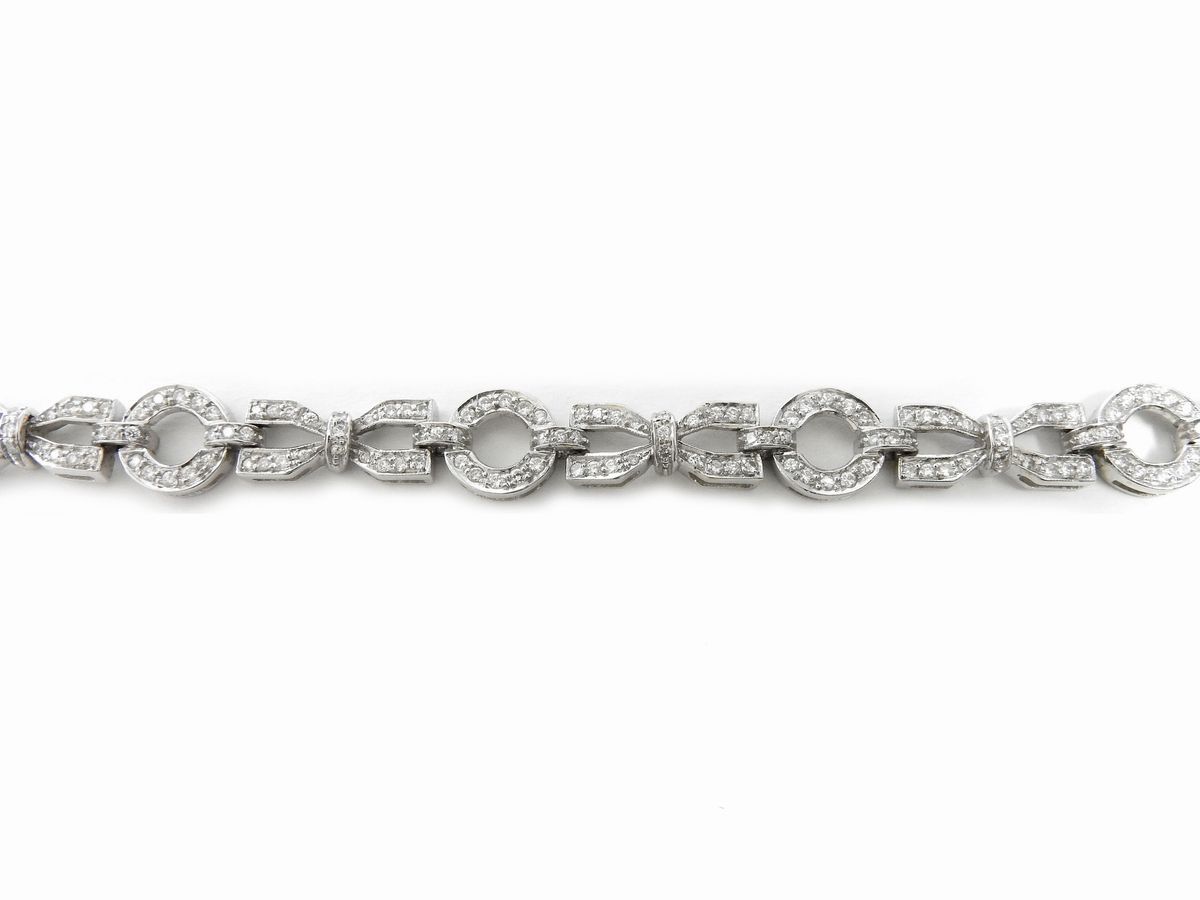 Bracciale in Oro Bianco con Diamanti