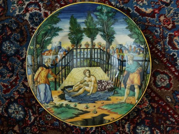 Majolica plate, Urbino around 1560