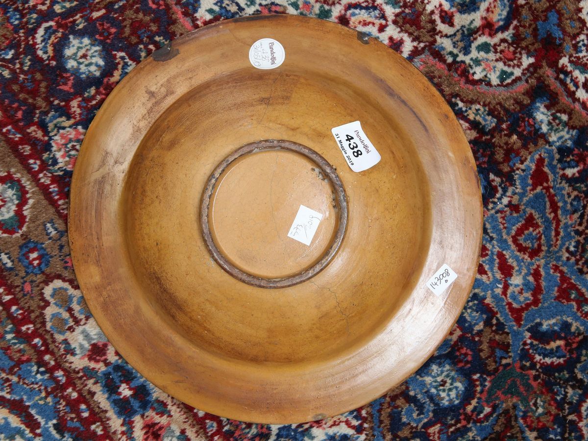 Piatto in Maiolica, Alto Lazio Fine del XV Secolo