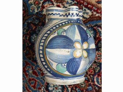 Boccale in Maiolica, Faenza XV Secolo