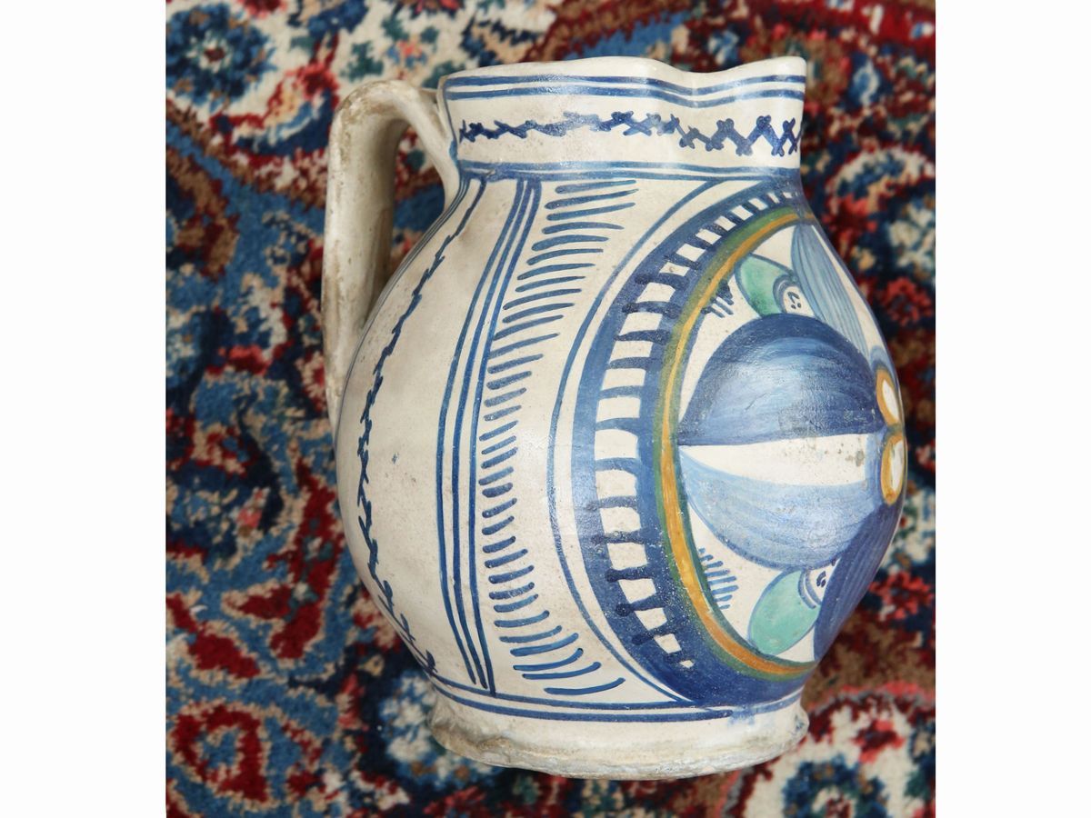 Boccale in Maiolica, Faenza XV Secolo