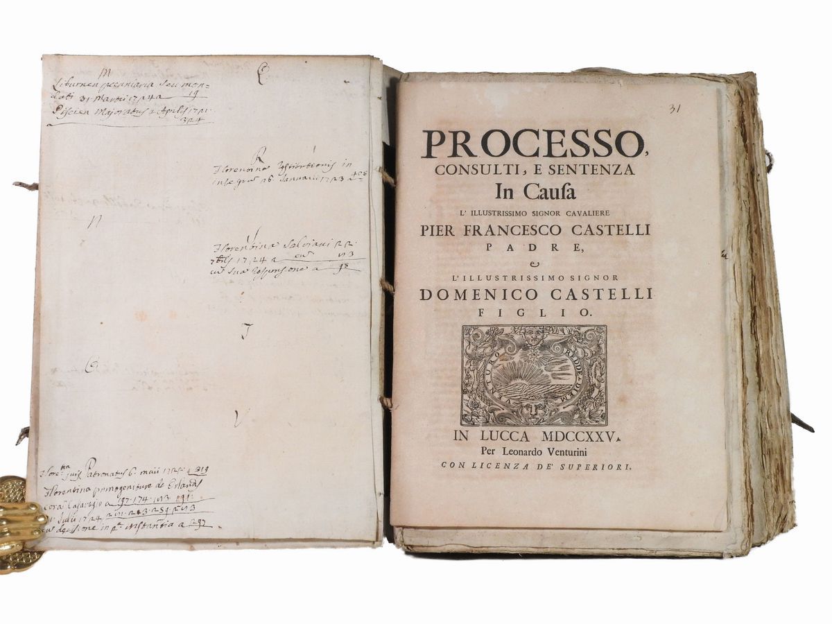 Tre Raccolte di Memorie Legali Settecenteche
