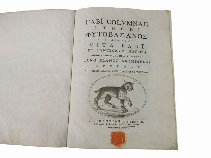 Fabio Colonna - Fabi Columnae Lyncei Phytobasanos Cui Accessit Vita Fabi Et Lynceorum Notitia