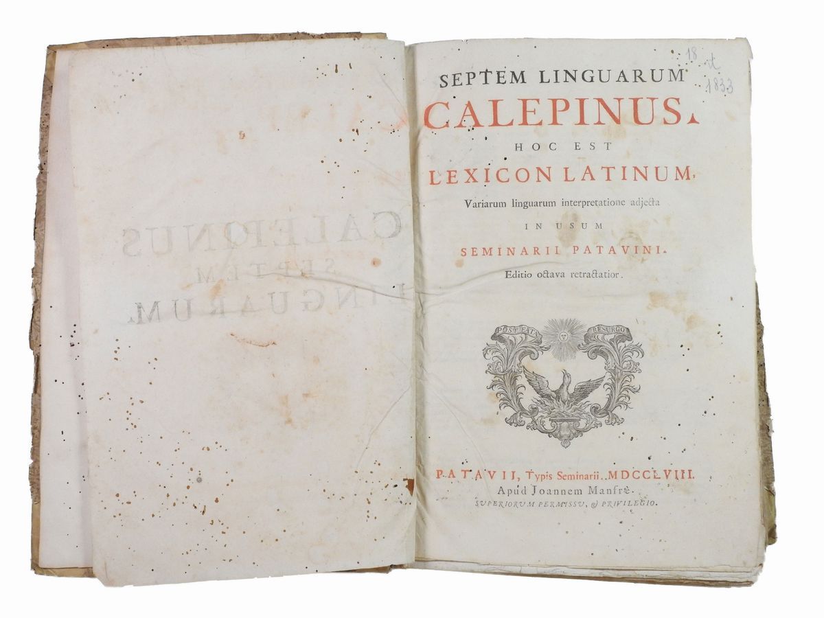 Ambrogio Calepino - Septem Linguarum Calepinus Hoc Est Lexicon Latinum