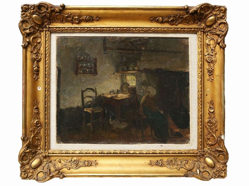 Albert Neuhuys - Scorcio di Interno