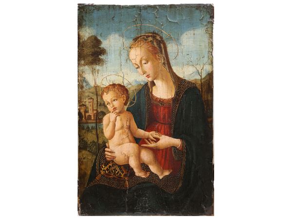 Scuola di Bartolomeo Caporali - Madonna con Bambino