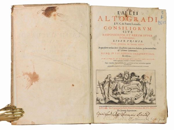 Lelio Altogradi - Consiliorum sive responsorum, et rerum super iis indicatarum