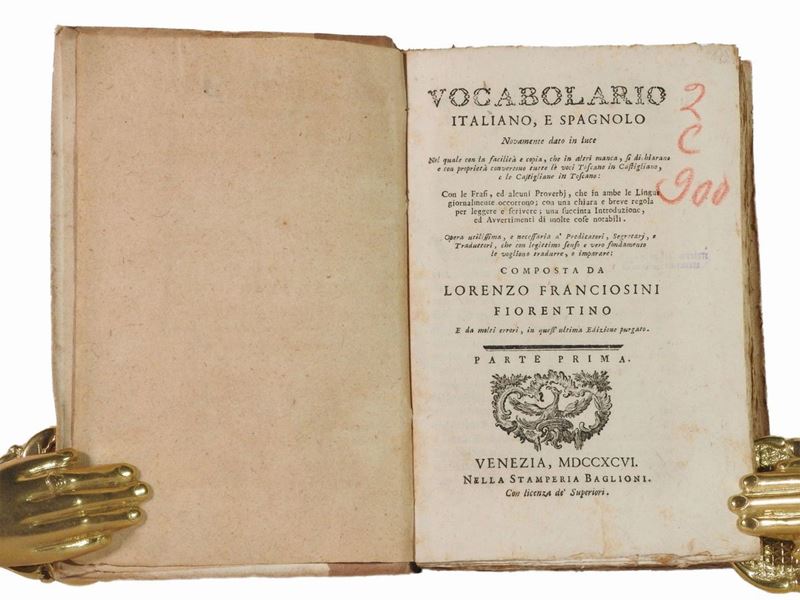 Vocabolario Italiano, e Spagnolo; Novamente Dato in Luce