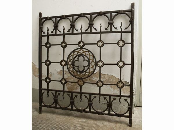 Wrought iron grate