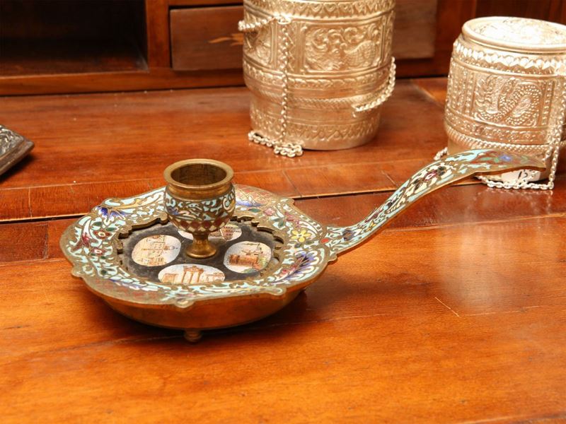 Bugia in Smalti Cloisonnè e Micromosaici Romani