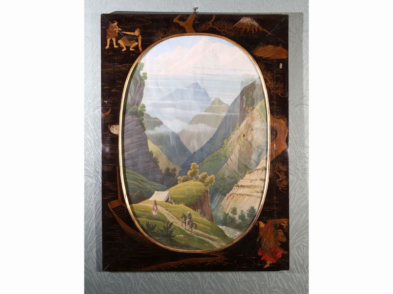 Scuola Italiana Dell'inizio del XX Secolo - Scorcio Montano con Viandante - Scorcio di Giugla con...