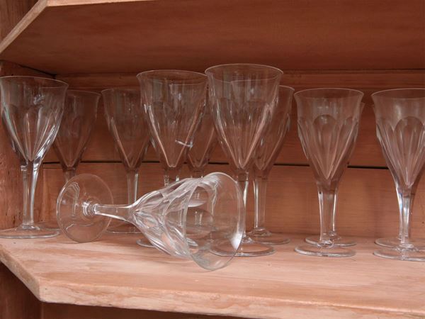 Miscellanea di bicchieri in cristallo
