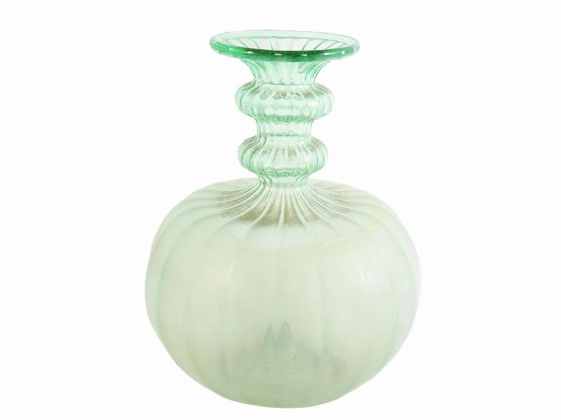 Vaso in Vetro Soffiato Verde Acqua