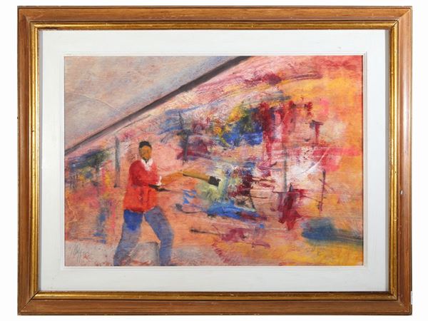Salvatore Magazzini : La caduta del muro di Berlino  - Auction The Art of Furnishing - Maison Bibelot - Casa d'Aste Firenze - Milano