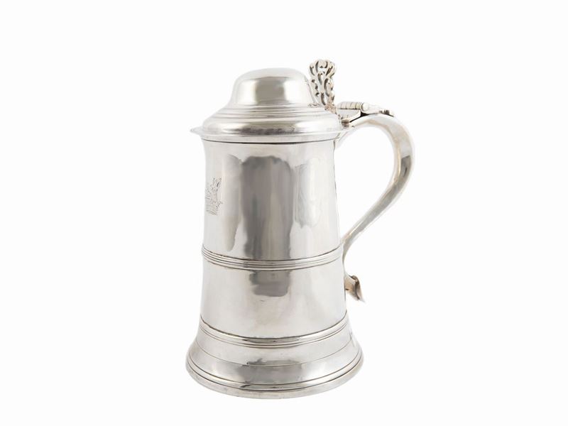 Grande Tankard in Argento, Londra 1802