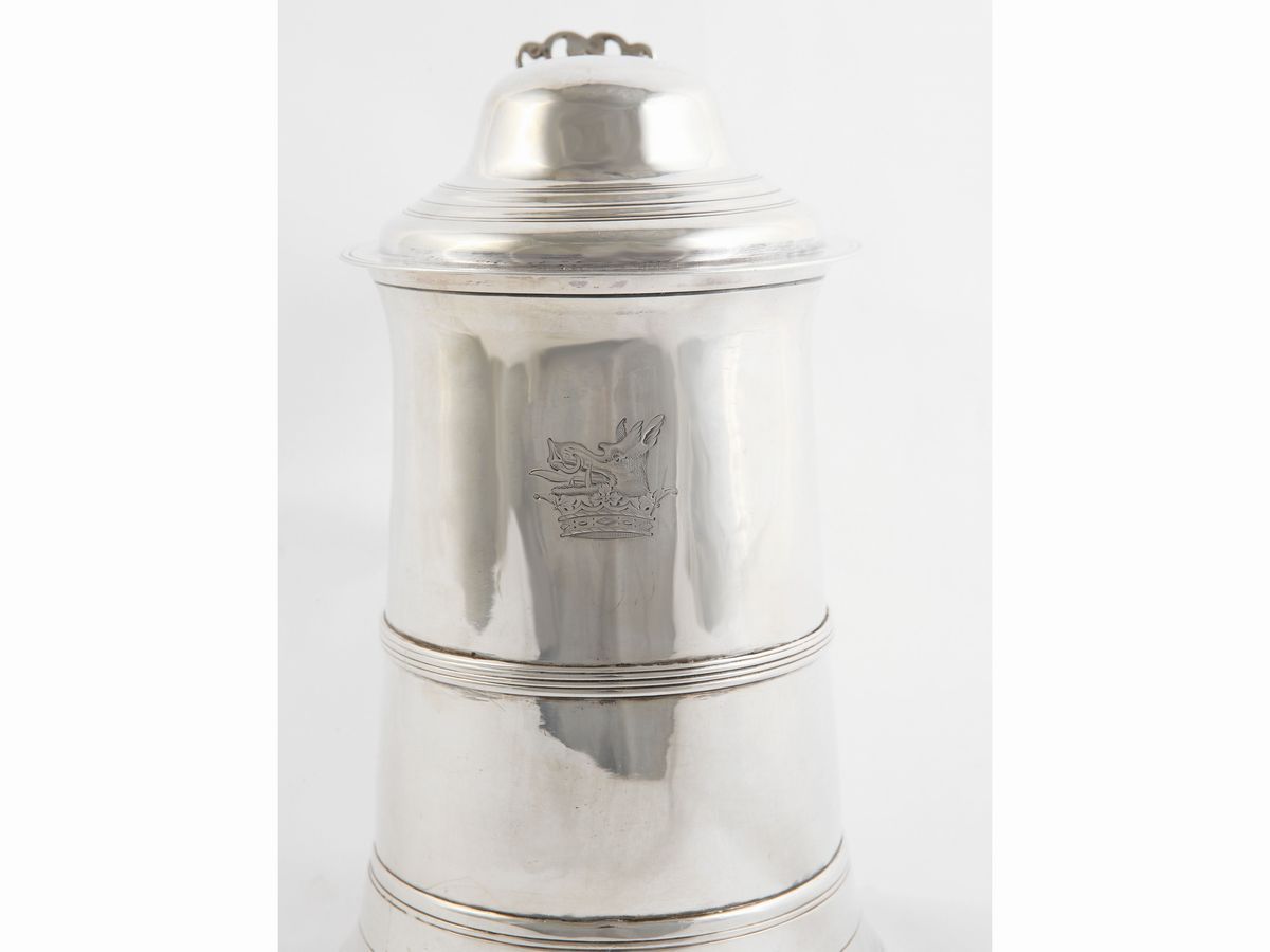 Grande Tankard in Argento, Londra 1802