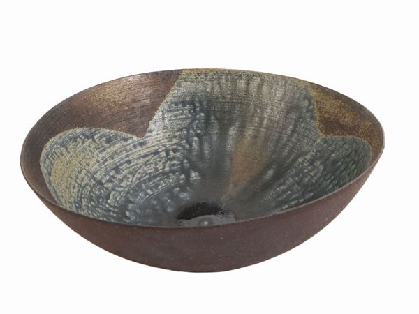 Nanni Valentini - Bowl in stoneware, Ceramiche Arcore