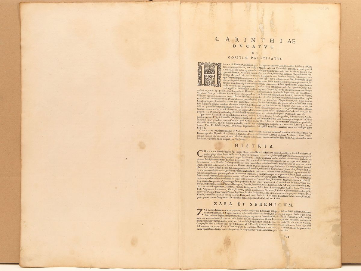 Abraham Ortelius - Carinthiae Ducatus Et Goritiae Palatinus
