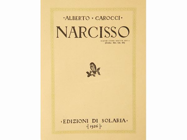 Alberto Carocci - Narcisso