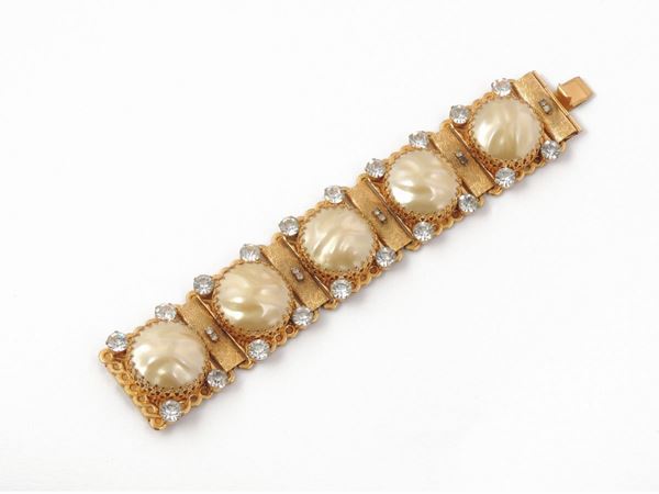 Bracciale in metallo dorato, Vargas