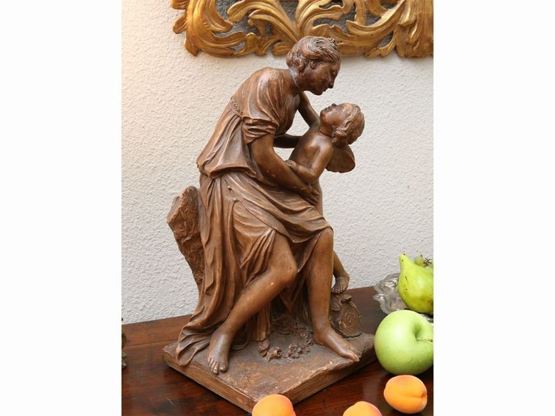 Jean-baptiste Pigalle - L'amore che Abbraccia L'amicizia 1756