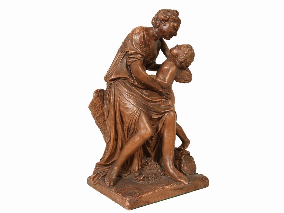 Jean-baptiste Pigalle - L'amore che Abbraccia L'amicizia 1756