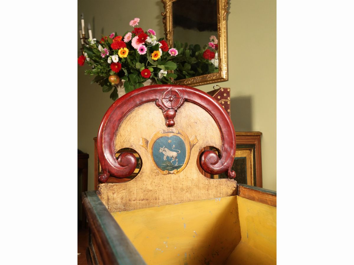 Culla Fioriera in Legno Laccato