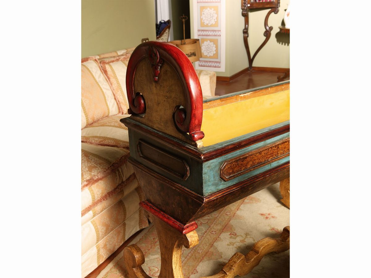 Culla Fioriera in Legno Laccato