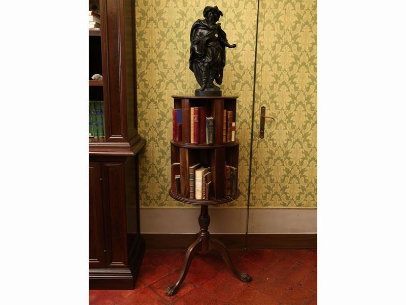 Libreria Girevole in Noce