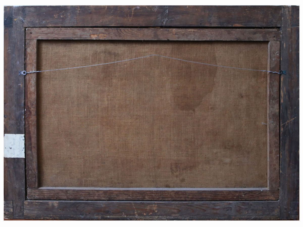 Maniera della Pittura del XVII/XVIII Secolo - Natura Morta con Cane e Vaso di Fiori