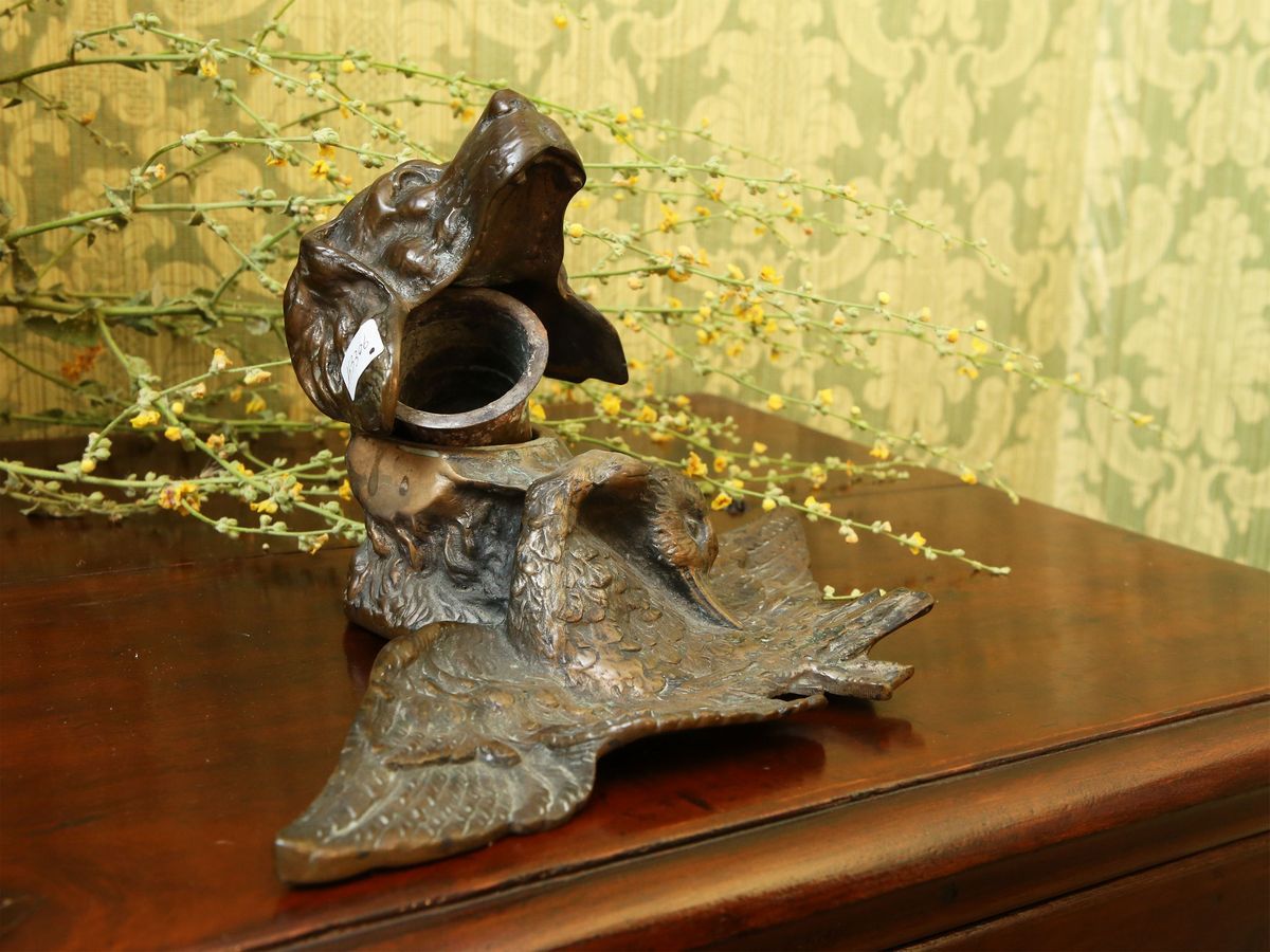Calamaio in Bronzo di Gusto Venatorio