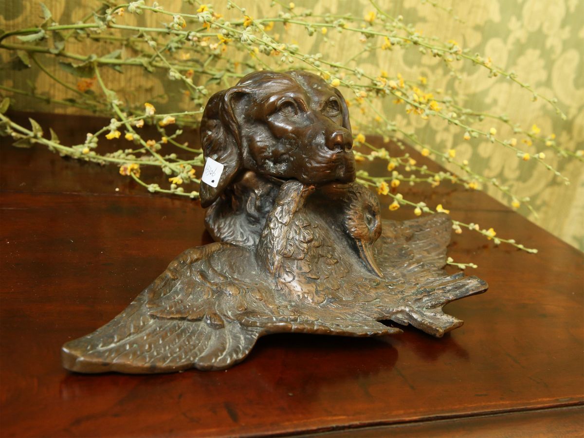 Calamaio in Bronzo di Gusto Venatorio