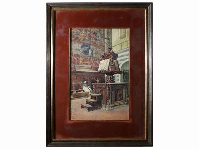 Interno della Chiesa di Santa Maria Novella 1889