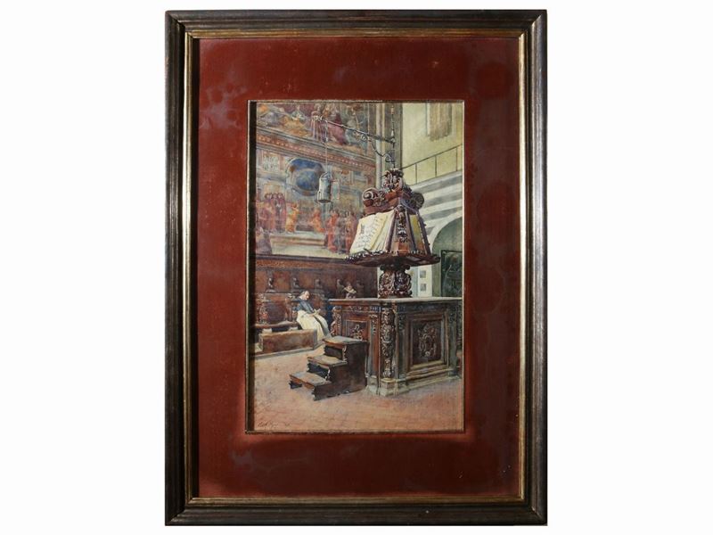 Edith Rynd - Interno della Chiesa di Santa Maria Novella 1889