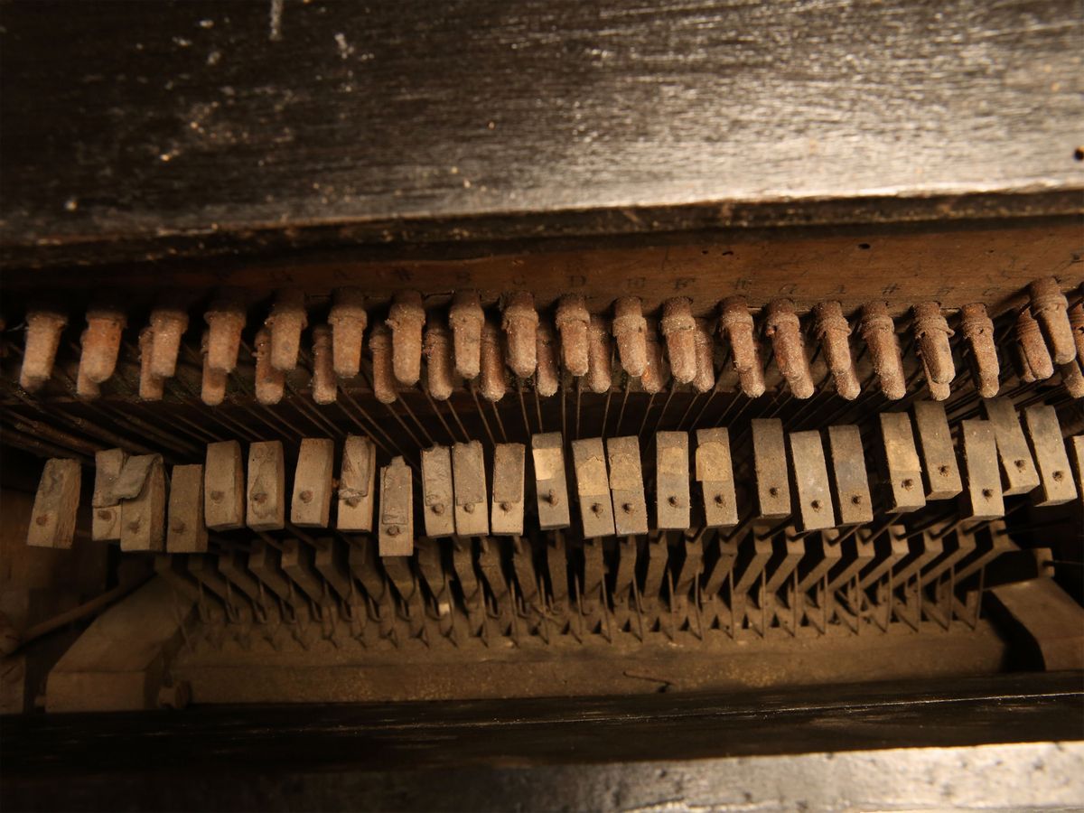 Organetto a Manovella in Legno Ebanizzato