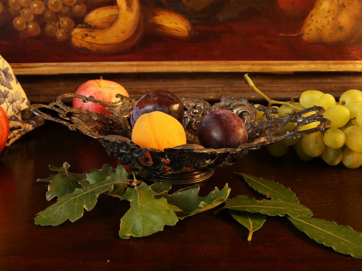 Cestino in Lamina D'argento