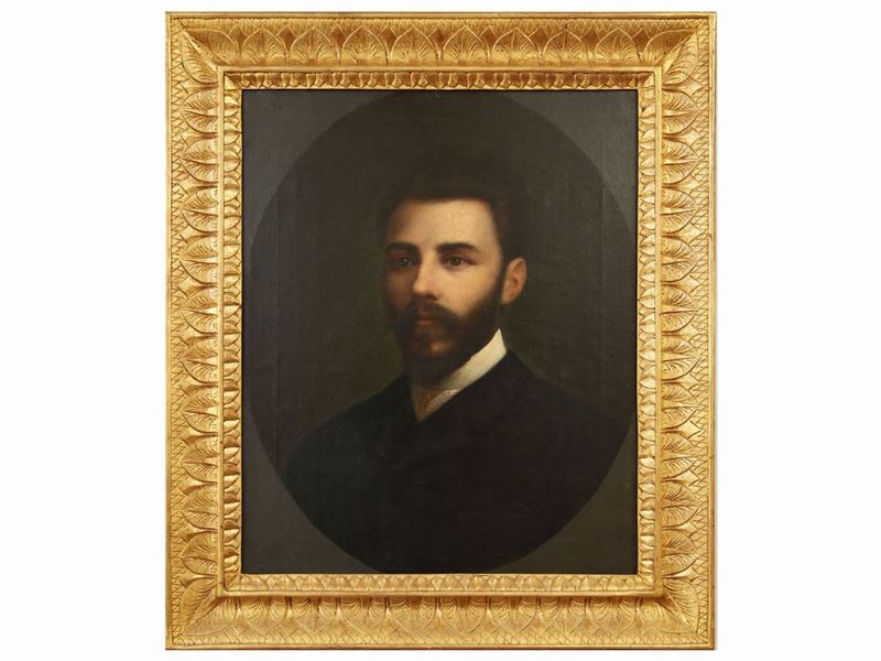 Scuola Italiana della Fine del XIX Secolo - Ritratto di Gentiluomo
