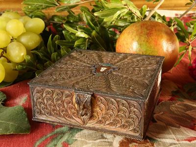 Cofanetto in Filigrana di Argento Sterling Vermeil